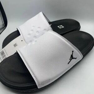 Air Jordan‎ Play Slide White/Black Sandals Size 8